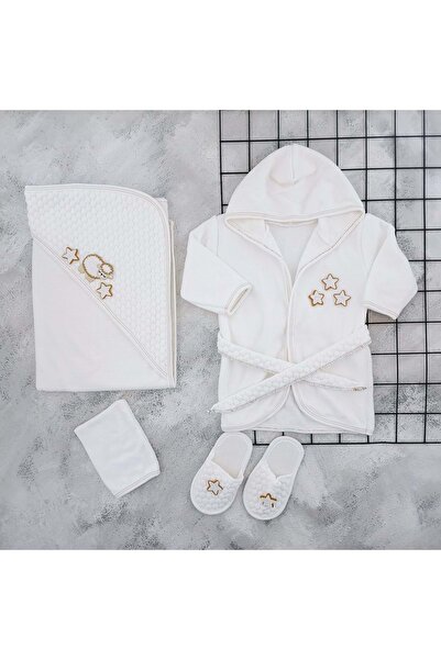Concon Baby طقم روب استحمام كونكون كوزولو بني
