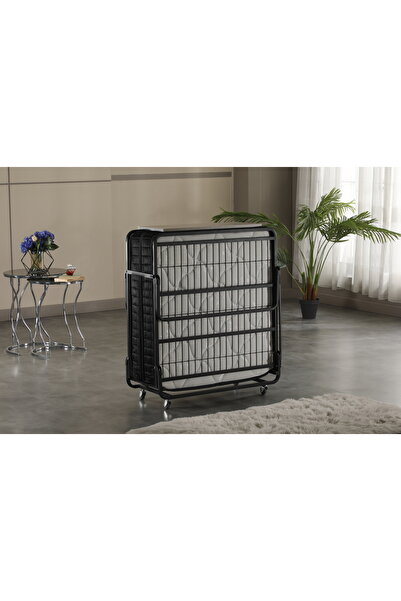 Bora Bedding Katlanabilir Tekerlekli Yatak Taşınabilir Kamp ve Misafir Yatağı...