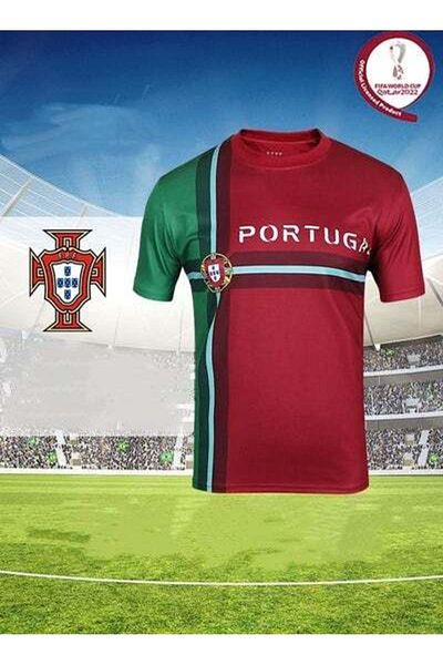 RIOXS Portugal Chearing Clothes Football T-shirts Short-sleeved Football Shirts Breathable Sportswear