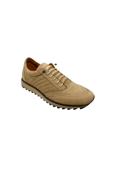 SULA Men's Casual Rubber Lace Leather Nubuck Sand Leather Poly Sole