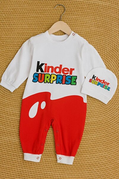AKİ MODA KİDS Kinder Supriz Overalls Beanie 9-12 Months