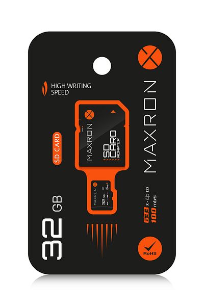 Maxron 32 GB Memory Card Adapter Included