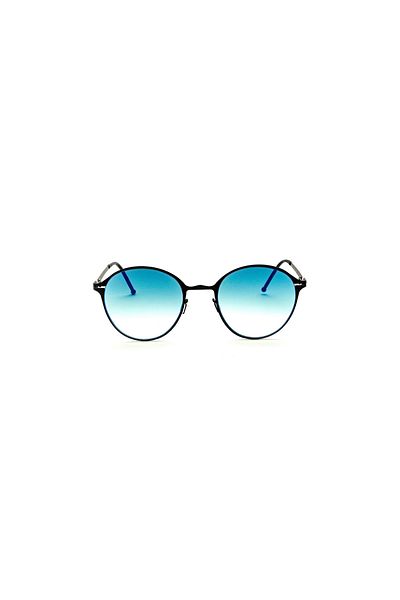 MOOSHU Leonor Black Sm Green Gradient Unisex Sunglasses