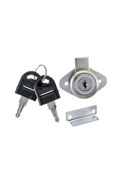 FiveStar Fck004 Oval Drawer Lock with Folding Key 22 mm
