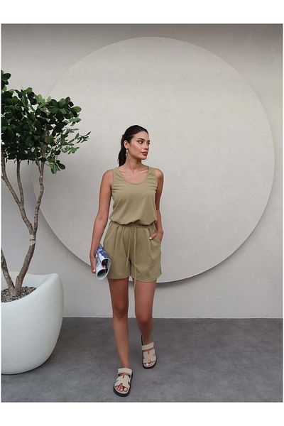ESRAHELVACI Modal Suit with Straight Cut Shorts