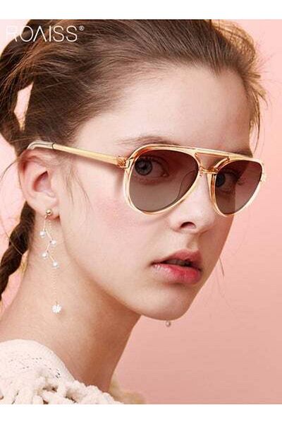 ROAISS Polarized Aviator Sunglasses for Men Women, UV400 Protection Sun Glasses with Metal and PC Frame