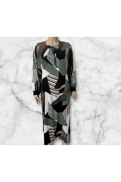 Butik Summer Stylish Cotton Loose Fit Mother Casual Dress