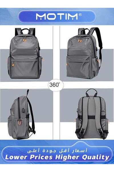 MOTIM Travel Laptop Backpack Business Anti Theft Backpack with USB Charging Port Water Resistant Bag