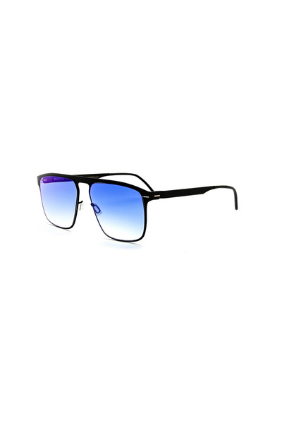 MOOSHU Hercules Sm Black 34 Blue Deg Men's Sunglasses