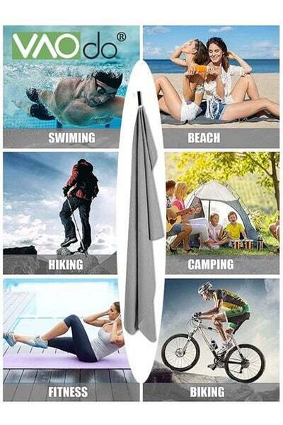 VAODO Cooling Towel Ice Towel Soft Breathable Chilly Towel and 1PCS Cooling Full Body Recovery Towel