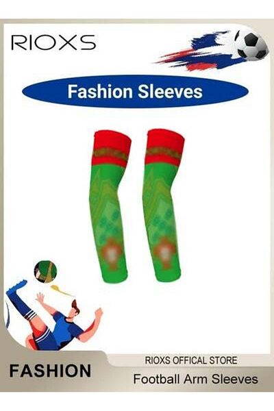 RIOXS Chearing Arm Sleeves for Football Fans Sun Sleeves UV Sun Protection Compression Arm Sleeves