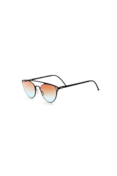 MOOSHU Leyaa Black Sm 56 Brown Smoked Unisex Sunglasses