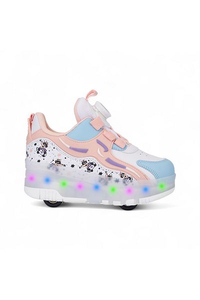 YVZ Skate Lighted Sports Shoes Wheels Sneakers Skateboard Shoes Orthopedic Model