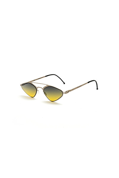 MOOSHU Trail Silver 2 Gm Smoked Yellow Unisex Sunglasses