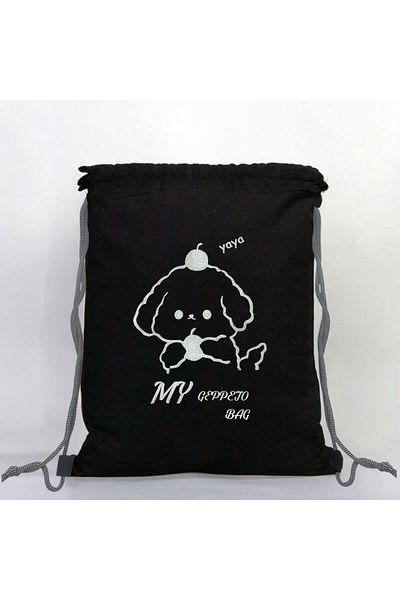 mygeppetobag Water Resistant Waterproof Quality Impertex Fabric Drawstring Backpack Bag 36X45Cm