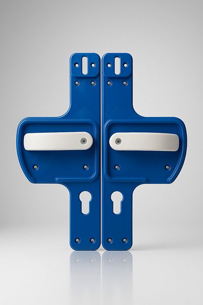 Life 360 Barrier Door Handle | Navy Blue-White Color |   Child Safe |   Suitable for Schools and Training Areas
