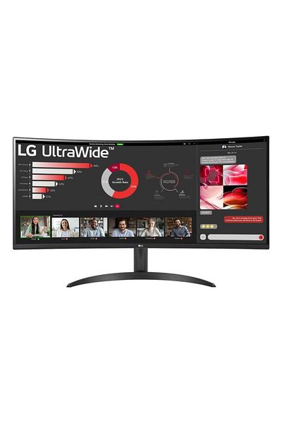 LG Monitor 34 34WR50QK-B.AEU, Curvature: 1800R, Diagonal (inch): 34, Diagonal (cm): 86, Aspect