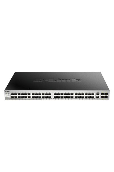 D-Link Switch DGS-3130-54TS/E, 54-Port Gigabit SFP L3 Stackable Managed Switch, 48 x 10/100/100