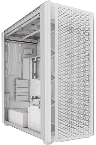 Corsair Case 9000D AIRFLOW Super Full Tower RGB WHITE, Tempered Glass, 8 Expansion Slots