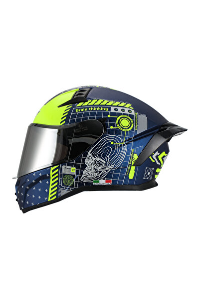 Sway 869 PRO BLUE YELLOW KASK
