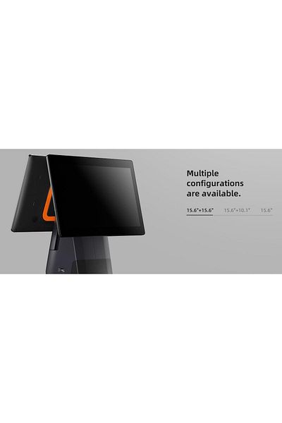 sunmi DESKTOP POS SYSTEM L1563 T2s EN (15.6 + 15.6, 4GB + 64GB, Printer 80mm, WIFI, EU Adapte