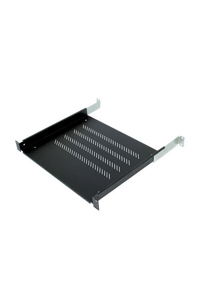 TRITON Fixed perforated shelf 19 1U/750 load capacity 80kg, black