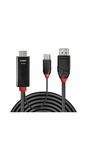 LİNDY Cablu 1m HDMI la DisplayPort