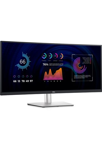 Dell Monitor 34 P3424WE Curved 86.72 cm, 3440 x1440 at 60 Hz,TFT LCD, 5Ms