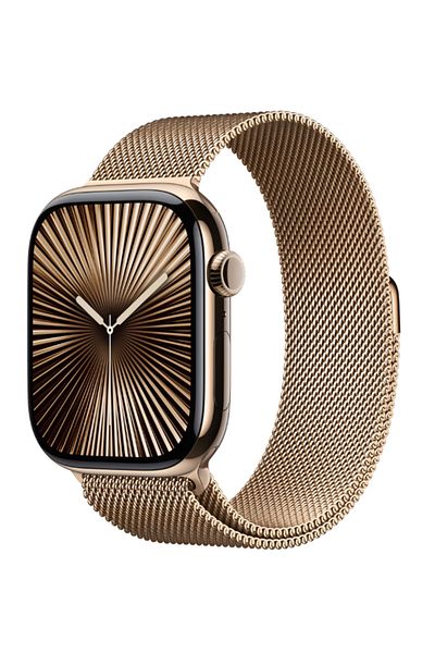 Apple Watch S10 Cellular 46mm Titanium Case with Milanese Loop - S/M