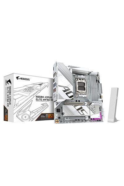 Gigabyte Placa de Baza B850M AORUS ELITE WIFI6E ICE AM5