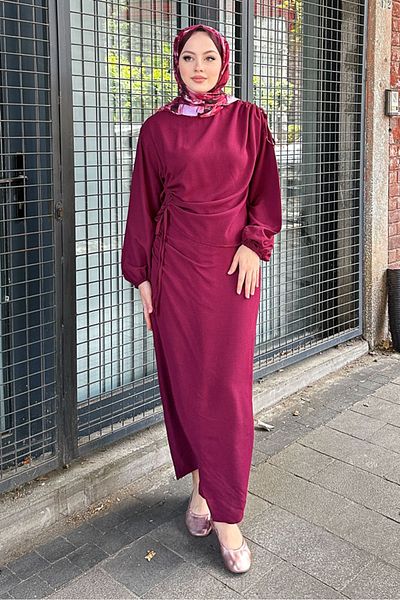 Ovn. Alya Wrap Skirt Set - Claret Red