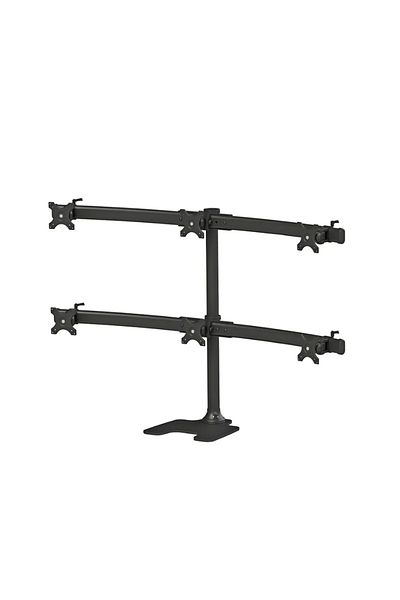 NEOMOUNTS FPMA-D700DD6 6-monitor desktop stand; for displays with diagonals 10-27, and