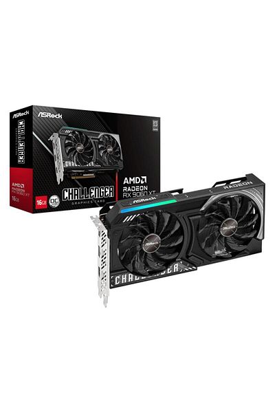 ASROCK Placa Video AMD RADEON RX9060 XT CHALLENGER OC 16GB GDDR6 128 bit, PCIE5.0, 1x HDMI 2x D