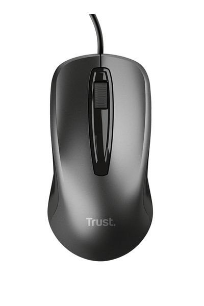Trust Wired mouse, optical, maximum resolution 1200 DPI, black