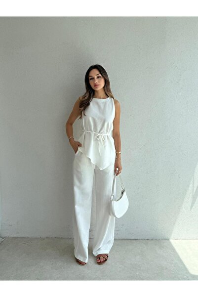 Mooi Butik Darcie Suit 6545 - White