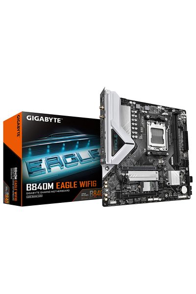 Gigabyte Placa de Baza B840M EAGLE WIFI6 AM5, 2x DDR5, 1x DP 1x HDMI, 1x PCIE 4.0 x16 1x PCIE 3