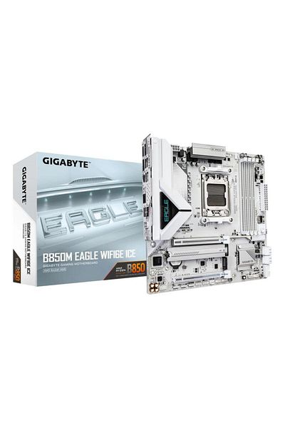 Gigabyte Placa de Baza B850M EAGLE WIFI6E ICE AM5, 4x DDR5, 1x HDMI 2x DP, 1x PCIE 5.0 x16 1x P