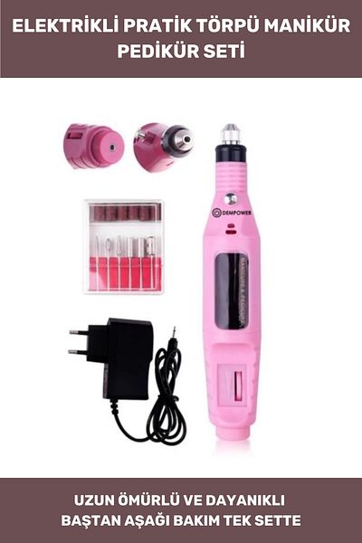 Thriftbuds Professional Care 9V Electric 6 Headed Rasp Foot Nail Fungus Callus Manicure Pedicure Set