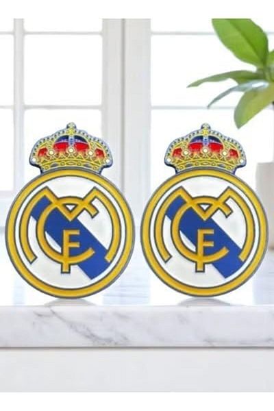 Toybox ملصق ريال مدريد قطعتين بحجم صغير للهاتف