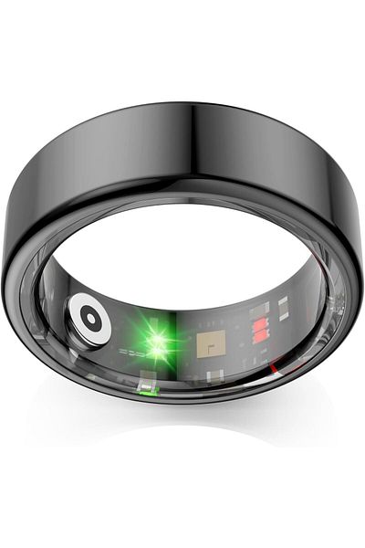 NeoHGS Inel inteligent, Inel inteligent, Fitness, Sport, Unisex, Bluetooth, Monitorizează ritmul cardiac, Oxigenul din sânge