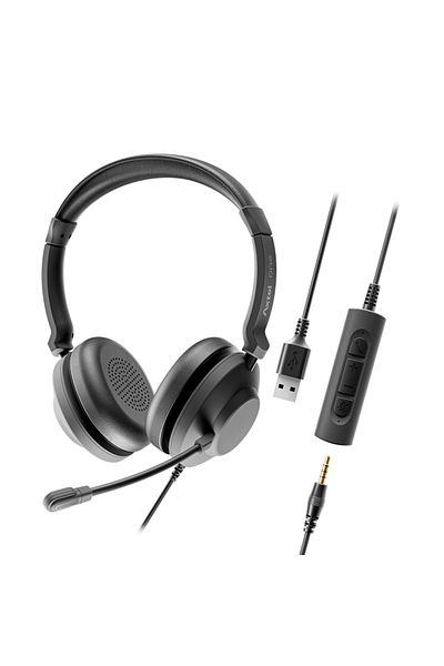 Axtel HEADSET ONE UC35 STEREO HD AXH-ONE , Corded, Plug&Play USB / 3.5mm Jack Headset Conectivi