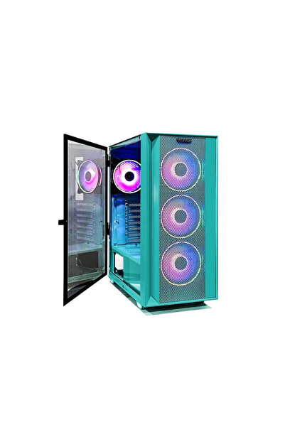 Pro GaminG Carcasa Jungle Mid Tower Argb Cyan