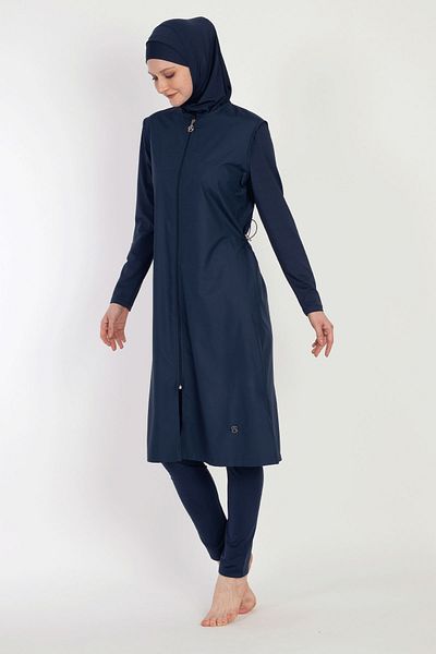 InStyle 6045A-B Μαγιό Dark Navy Blue Hijab