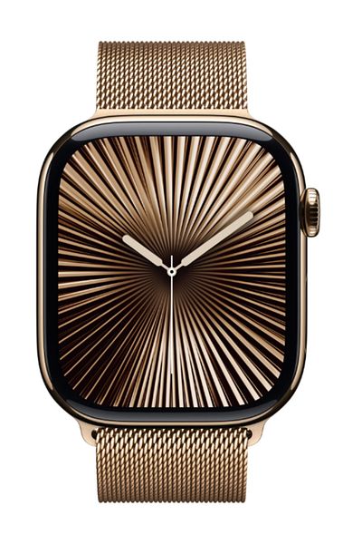 Apple Watch S10 Cellular 46mm Titanium Case with Milanese Loop - S/M