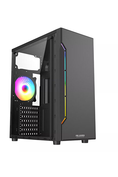 Pro GaminG Carcasa Cyber, Middle Tower, ATX, Fara Sursa, 1X ARGB FAN