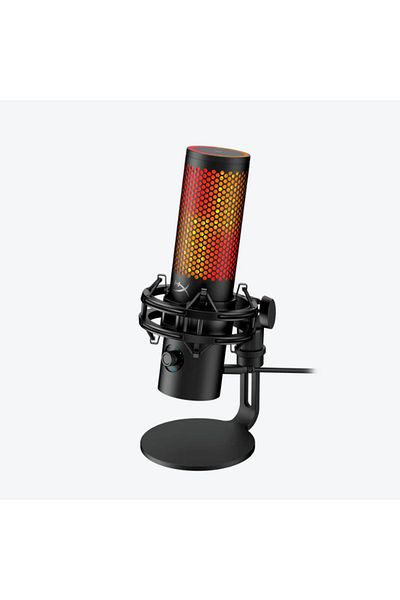 HP Microfon gaming HyperX QuadCast 2 S pentru Streamers/Content Creators, cardioid, USB-C, 32-bit