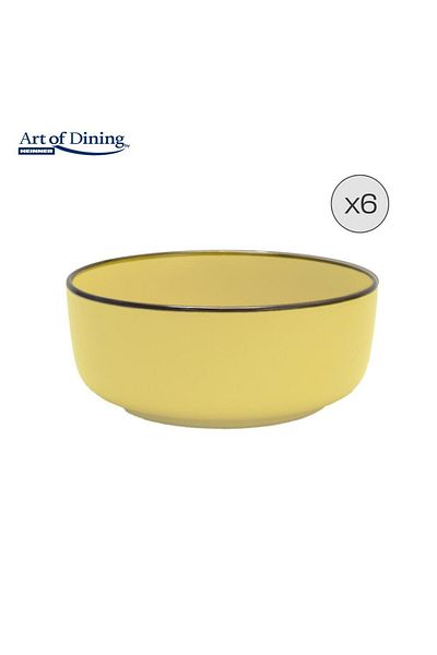 Heinner SET OF 5 CERAMIC CEREAL BOWLS 16 CM, MEDEEA, ART OF DINING