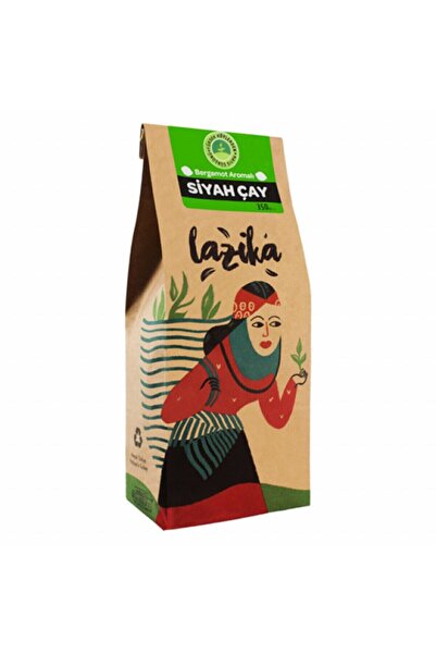 LAZİKA Bergamot Aromalı Siyah Çay (350g)-İlk Hasat Mayıs Çayı,2.5 Yaprak,Tozs...