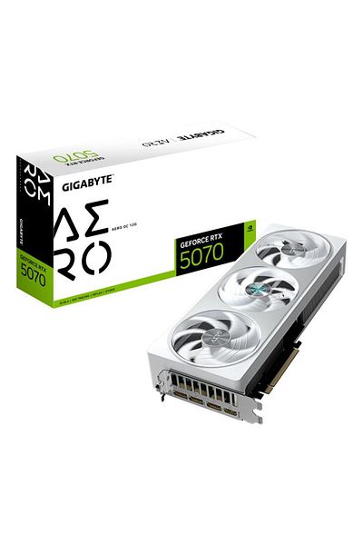 Gigabyte Placa Video GEFORCE RTX 5070 AERO OC 12GB GDDR7 192 bit, PCIE 5.0, 3x DP 1x HDMI