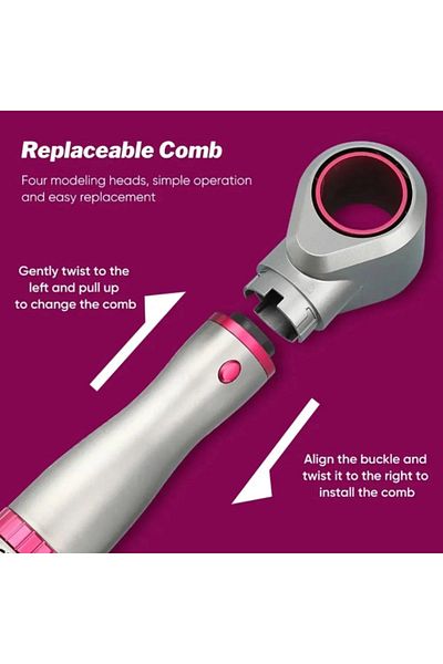 EYUSALL Multifunctional hair dryer, 4 in 1, 3 speeds, Hot air comb